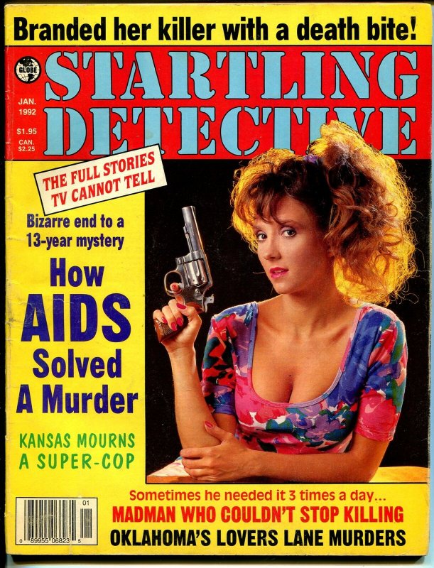 Startling Detective 1/1982-Globe-spicy gun moll-AIDS solvers murder-VG 