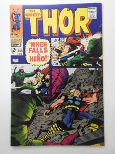 Thor #149  (1968) When Falls A Hero! Great Read! VF+ Condition!