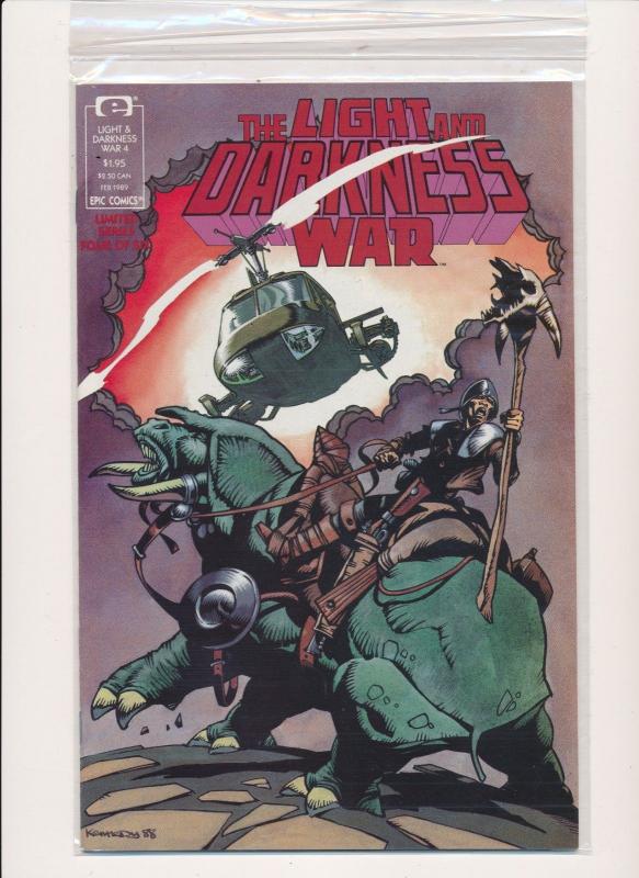 Epic Comics The Light and Darkness War #1-5  ~ VF 1988 (HX639)