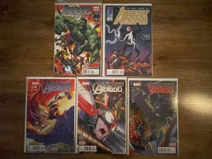5 Avengers Marvel Comic Books # 2 3 4 + Academy # 5 + Assemble #2 Hulk Thor J969