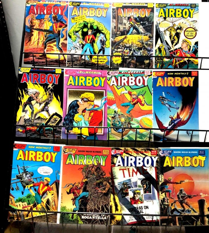 AIRBOY (1986-89) Nazis, Robots, Zombies Son  Golden Age Hero 1-4,6-41, 43-50