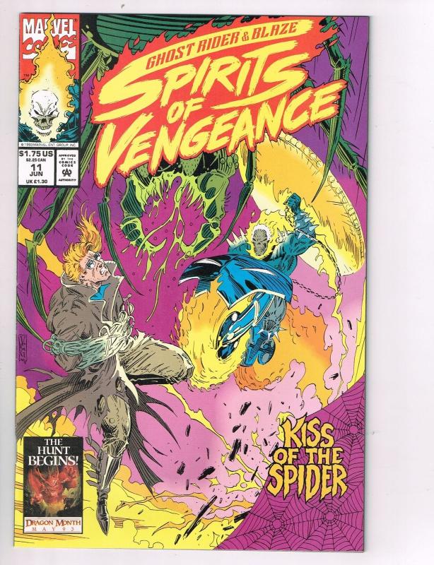 Spirits of Vengeance #11 Marvel Comic Book Ghost Rider Blaze Kiss of Spider HH2