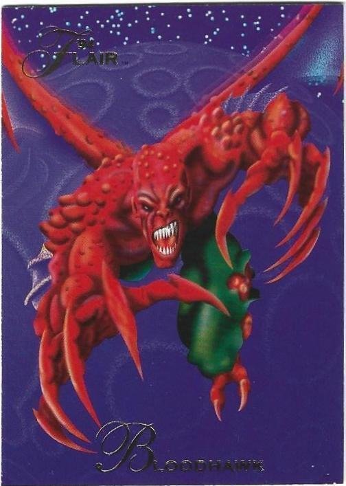 1994 Flair Marvel Card #124 Bloodhawk