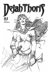 Dejah Thoris (2019) #2 1:7 Davila Black & White FOC Variant Dynamite 2020 EB118
