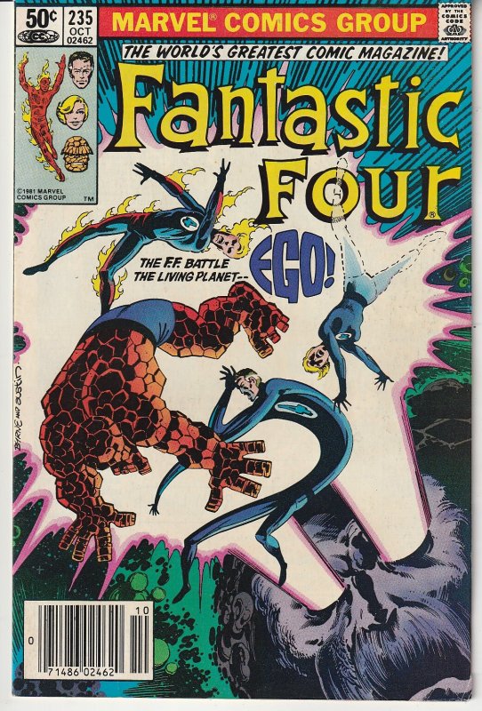 Fantastic Four(vol. 1) # 235   The FF take on Ego The Living Planet !