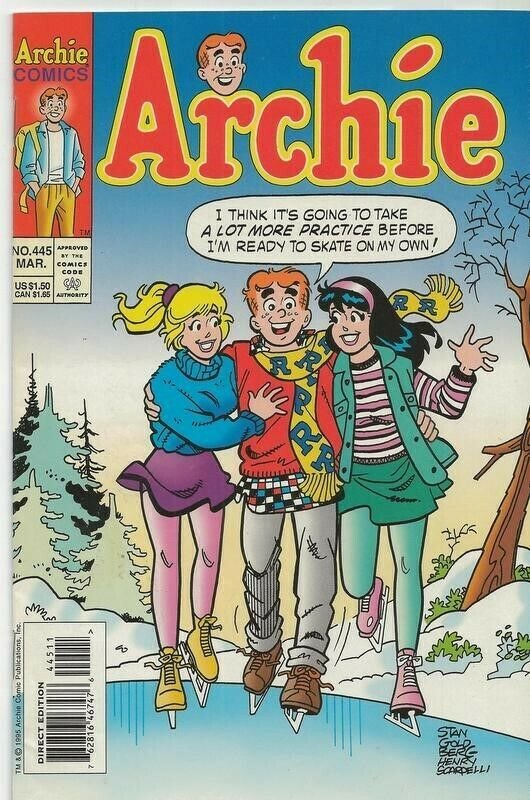 Archie #445 ORIGINAL Vintage 1996 Archie Comics GGA Betty Veronica 