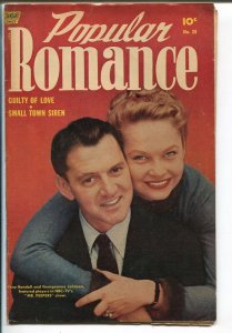 Popular Romance #28 1954-Standard-Tony Randall-Georgeanne Johnson-VG+