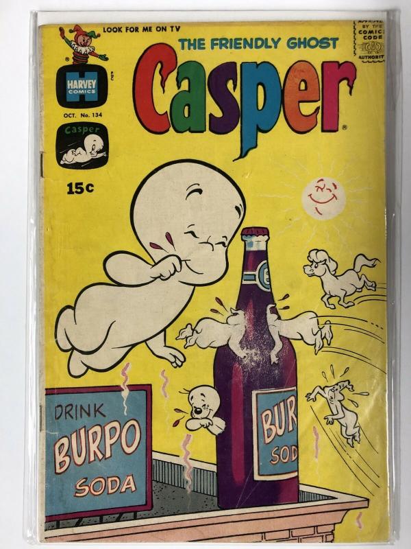 CASPER  (1958-    ) 134 G- Oct. 1969 COMICS BOOK