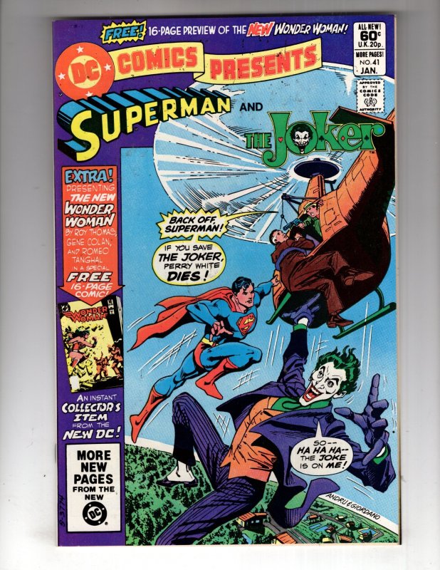 DC Comics Presents #41 (1982) F/VF Joker Appearance ~ Bronze DC / ID#20