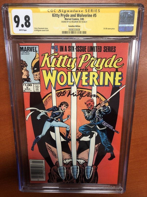 Kitty Pryde And Wolverine  #5 CPV (CGC SS 9.8) Signed By Al Milgrom!!