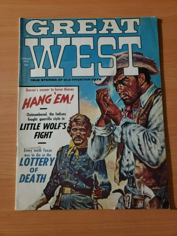 Great West Magazine True Stories of Old Frontier August 1970 ~ NEAR MINT NM ~