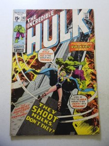 Hulk #142 GD/VG Condition tape pull