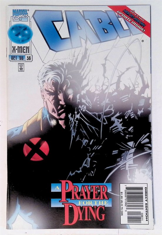 Cable #36 with Overpower card Mr. Fantastic (Oct 1996, Marvel) FN+