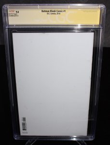 Batman Blank Comic #1 CGC (9.0) Signed & Painted by Carla Cohen - 2018