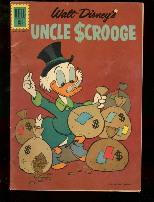 UNCLE SCROOGE #37 1961 DELL COMICS CARL BARKS DISNEY VG-