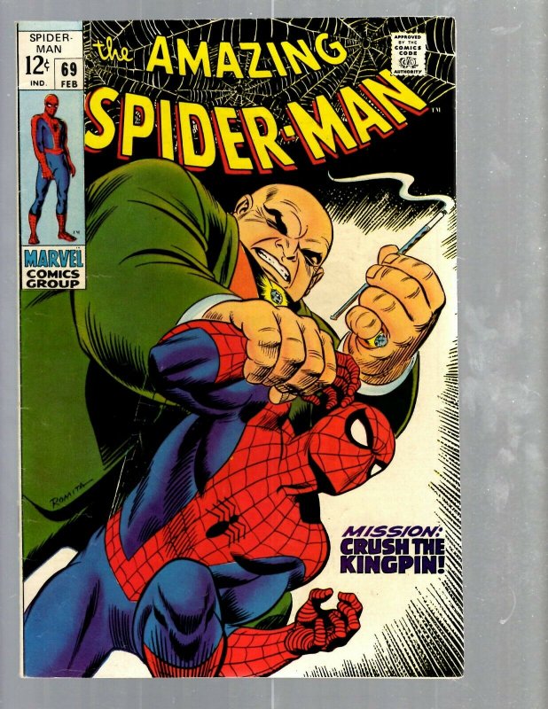 Amazing Spider-Man # 69 VF Marvel Comic Book MJ Vulture Goblin Scorpion TJ1