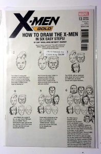X-Men Gold #13 F (2017) Marvel Comics How To Draw Var Cover 1st Print Comic Book