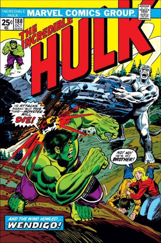 Hulk 180 (1974) VERY HOT KEY~1st APP WOLVERINE vs Wendigo [VF-] MCU THUNDERBOLTS