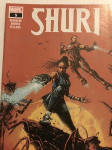 SHURI #5 : Marvel 4/19 NM; Black Panther sister, Iron Man x-over