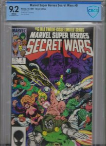  MARVEL SUPER HEROES SECRET WARS #6 OF 12 CBCS 9.2 WHITE 9/84 / DIRECT ED