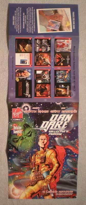 DAN DARE Promo Poster, 10.5 x 30, 2007, Unused, more in our store