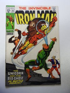 Iron Man #15 (1969) FN Condition stain fc