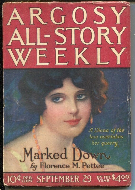 Argosy All-Story Weekly 9/29/1923-Avenging Shepherd Part 2-pulp thrills-G