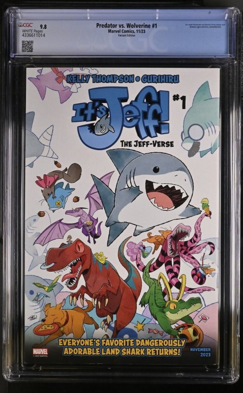 Predator vs. Wolverine #1 CGC 9.8 Skottie Young Variant Cover Marvel 2023