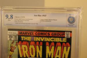 Iron Man #107 (Marvel, 1978) CBCS NM/MT 9.8 White pages