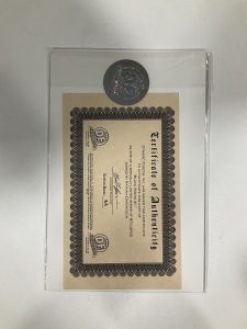 Black Widow 1 2014 Marvel Signed by Nathan Edmondson Dynamic Forces COA NM