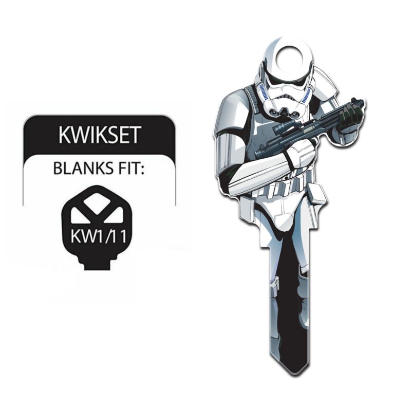 Star Wars Key Blanks Stormtrooper Full Body Shape Kwikset