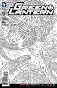Green Lantern (2011) 48-B Mike Allred Adult Coloring Book Cover VF/NM