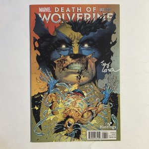 Death Of Wolverine 3 2014 Signed by Jay Leisten Variant Marvel NM near mint