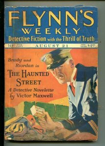 FLYNN'S WEEKLY DETECTIVE FICTION-AUG 21 1926-PULP-CRIME-MAXWELL-good minus