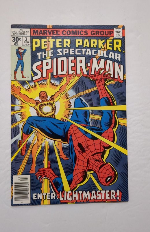 The Spectacular Spider-Man #3 (1977) VF- 7.5 1st Lightmaster