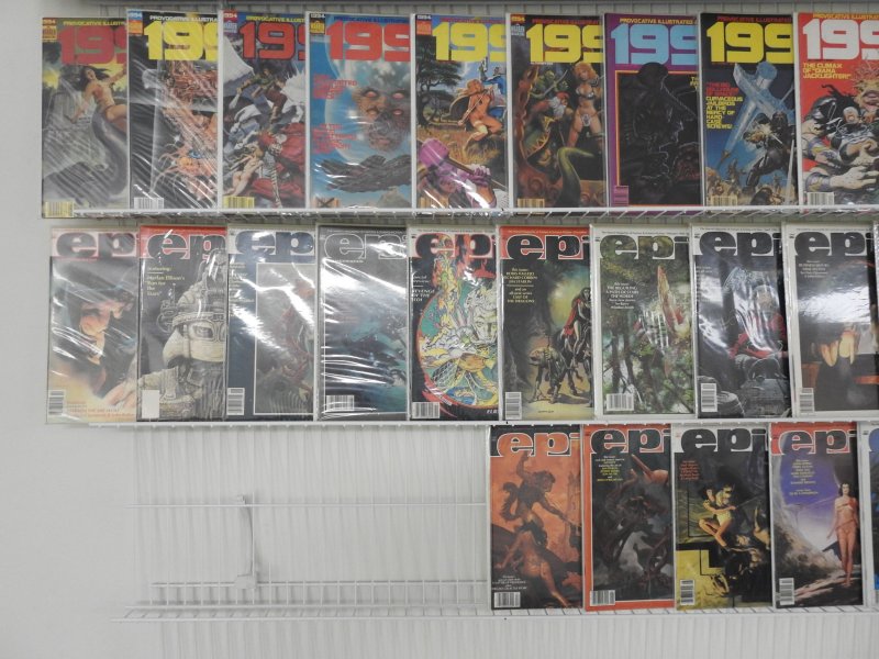 Complete Sets 1984 (1-29), & Epic Illustrated (1-34) Avg VF Condition!