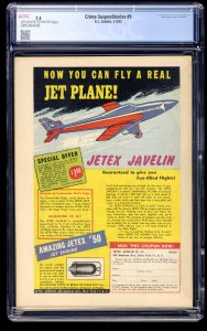 Crime Suspenstories #9 CGC VF- 7.5 Off White to White