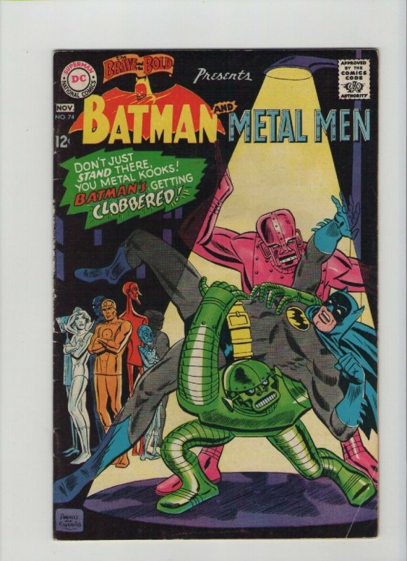 Brave And The Bold #74 - Batmen Getting Clobbered - 1967 (Grade 5.0) WH