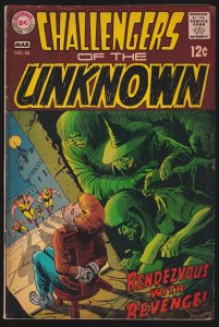 Challengers of the Unknown #66 4.5 VG+ DC Comic - Mar 1969