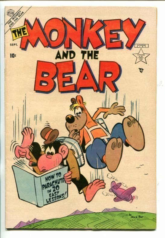MONKEY AND THE BEAR #1-1953-HOWIE POST ART-PARACHUTE COVER-SOUTHERN STATES-fn-