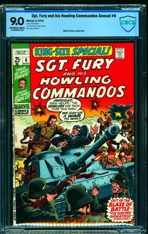 Sgt. Fury and his Howling Commandos Annual #6 CBCS VF/NM 9.0 Off White to White
