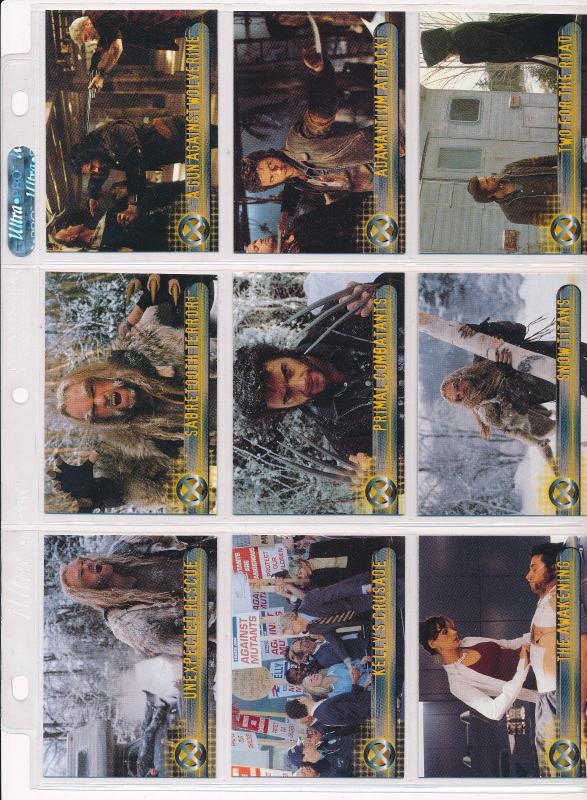 2000 Topps X-Men movie Cards Set of 72, Wolverine, Storm,Toad, Professor X etc