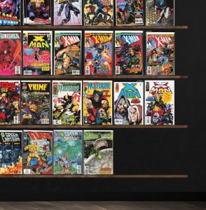 Huge Lot 150+ Comics with X-Man, Green Lantern, Hardcase, The Flash & More!