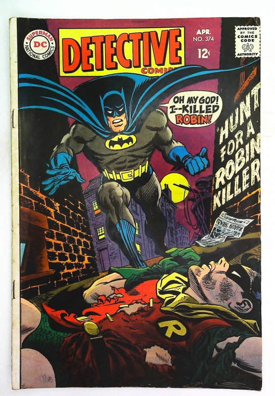 Detective Comics (1937 series)  #374, VG+ (Actual scan)