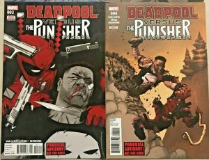 DEADPOOL VS PUNISHER#1-4 NM LOT 2017 MARVEL COMICS
