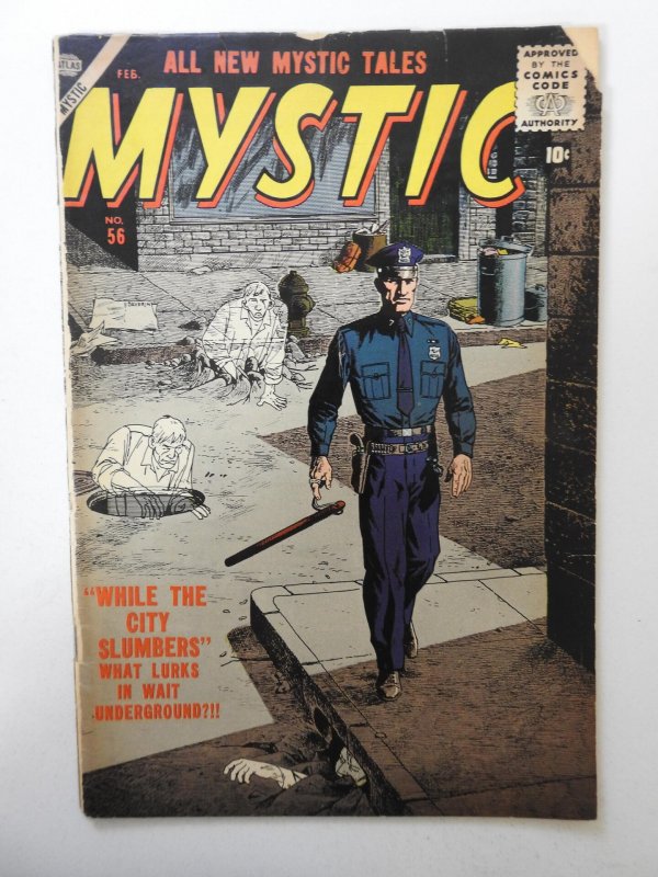 Mystic #56 PR Condition Book-length spine split, front cover detached