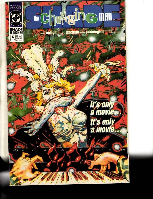 Lot Of 10 Shade The Changing Man DC Comic Books # 4 6 7 8 9 10 11 12 13 14 SS4