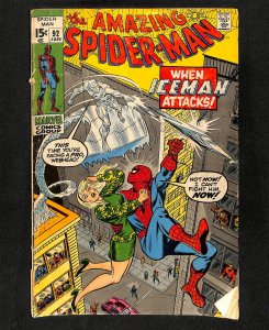 Amazing Spider-Man #92 Ice Man!