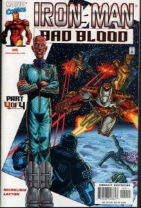 Iron Man: Bad Blood #4 (2000) Bob Layton Cover & Art Last Issue
