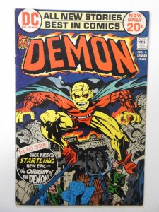 The Demon #1 (1972) VG Condition tape pull front/back cover